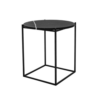 Circle Beistelltisch - Beistelltisch - Wendelbo - Klein (48 x 50 cm) - Nero Marquina (schwarzer Marmor)