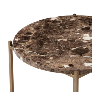 Circle Beistelltisch - Beistelltisch - Wendelbo - Groß (100 x 30 cm) - Emperador (brauner Marmor)