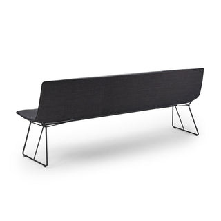 Amelie Bank - Bank - FreiFrau - Leder Ebony / Stoff dunkel - 180cm