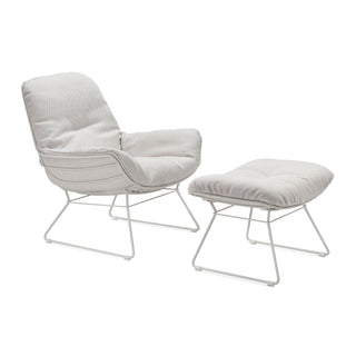 Leyasol Outdoor Loungesessel - Loungesessel - FreiFrau - LOPI Marble - mit Ottoman