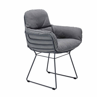 Leyasol High Outdoor Armlehnstuhl - Loungesessel - FreiFrau - Tiefschwarz 9005 - Lopi "Charcoal"