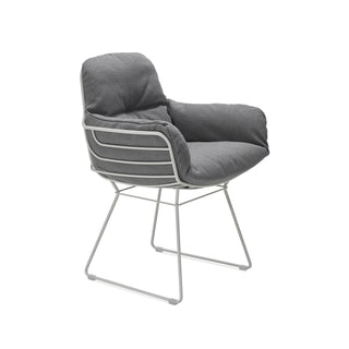 Leyasol High Outdoor Armlehnstuhl - Loungesessel - FreiFrau - Verkehrsweiß 9016 - Lopi "Charcoal"