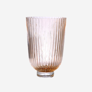HK Glasvase | Ribbed Peach - Küche - HK - Glas Vase -
