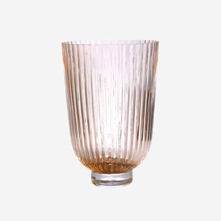 HK Glasvase | Ribbed Peach - Küche - HK - Glas Vase -