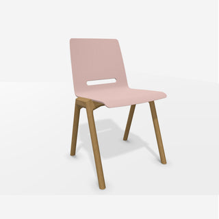 Hussl Stuhl | Forum2 S/N - Stuhl - Hussl - Eiche natur lackiert - Pink