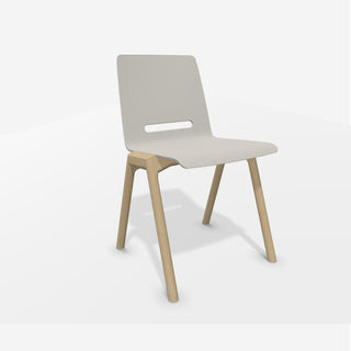 Hussl Stuhl | Forum2 S/N - Stuhl - Hussl - Esche natur lackiert - Blau