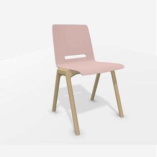 Hussl Stuhl | Forum2 S/N - Stuhl - Hussl - Esche natur lackiert - Pink