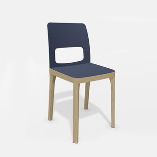 Hussl Stuhl | ST6N - Stuhl - Hussl - Esche - Blau