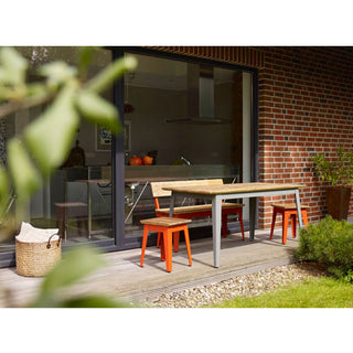 Jan Cray Tisch | 6Grad - Tisch - Jan Cray - Bauholz Recycled geölt - Anthrazit
