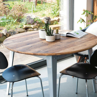 Jan Cray Tisch | 6Grad rund - Tisch - Jan Cray - Bauholz Recycled geölt - Anthrazit