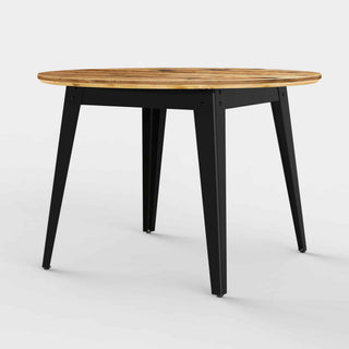 Jan Cray Tisch | 6Grad rund - Tisch - Jan Cray - Bauholz Recycled geölt - Schwarz