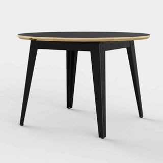Jan Cray Tisch | 6Grad rund - Tisch - Jan Cray - Linoleum Anthrazit - Schwarz