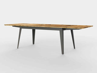 Jan Cray Ausziehtisch | 6Grad - Auszugstisch - Jan Cray - Bauholz Recycled geölt - Anthrazit