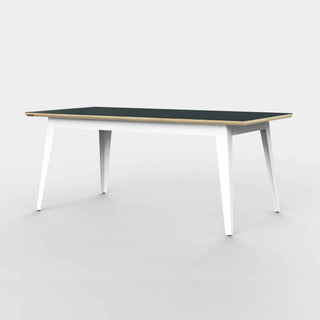 Jan Cray Tisch | 6Grad - Tisch - Jan Cray - Linoleum Anthrazit - Weiss