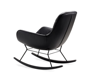 Leya Schaukelstuhl - Loungesessel - FreiFrau - Blend braun / Eiche schwarz -