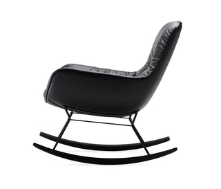 Leya Schaukelstuhl - Loungesessel - FreiFrau - Blend braun / Eiche schwarz -