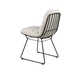 Leyasol Outdoor Stuhl - Outdoor Stuhl - FreiFrau - Lopi "Marble" / Metall schwarz -