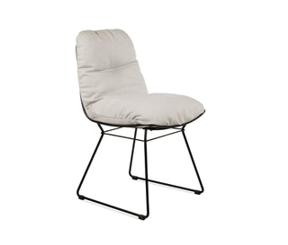 Leyasol Outdoor Stuhl - Outdoor Stuhl - FreiFrau - Lopi "Marble" / Metall schwarz -