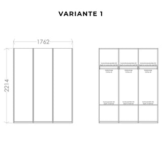 Modular Plus 3er Schrank - Schrank - Müller Small Living - Weiß - ohne Schubladen