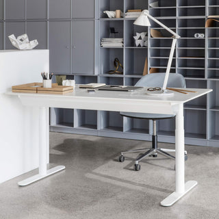 HILOW2160 Schreibtisch - Schreibtisch - Montana Furniture - Snow (Weiß) - Snow Microlaminat