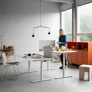 HILOW2160 Schreibtisch - Schreibtisch - Montana Furniture - Snow (Weiß) - Snow Microlaminat