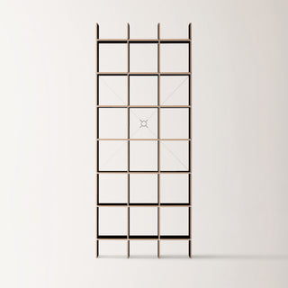 FNP Regal - Regal - Nils Holger Moormann - FNP 1 (B105.8 x H223cm) - MDF Natur Roh