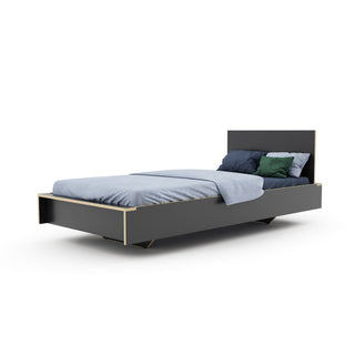 FLAI Bett - Bett - Müller Small Living - HPL Anthrazit - 90cm
