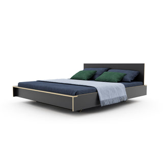 FLAI Bett - Bett - Müller Small Living - HPL Anthrazit - 160cm