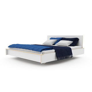 FLAI Bett - Bett - Müller Small Living - HPL Weiß - 160cm