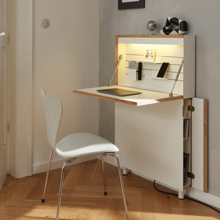 Flatmate Sekretär - Sekretaer - Müller Small Living - Weiß - ohne Blende