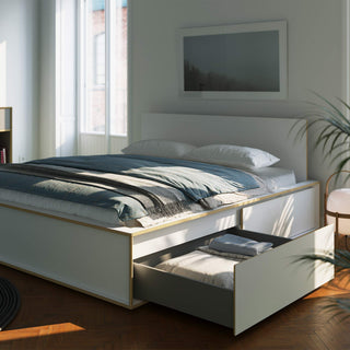Spaze Bett - Bett - Müller Small Living - Weiß - 140cm