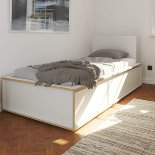 Spaze Bett - Bett - Müller Small Living - Weiß - 90cm