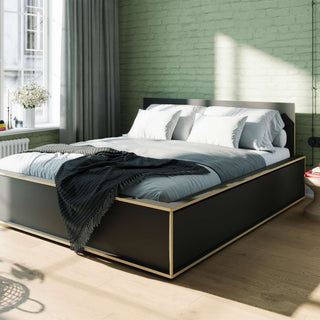Spaze Bett - Bett - Müller Small Living - Schwarz - 140cm