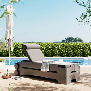 Solara Sonnenliege - outdoor Sonnenliege - Müller Small Living - Weiß - ohne Zubehör