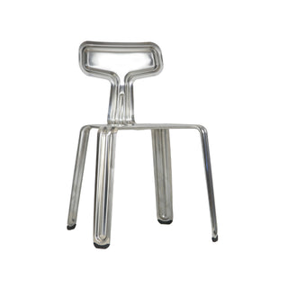 Pressed Chair Stuhl - Stuhl - Nils Holger Moormann - Aluminium unbehandelt -