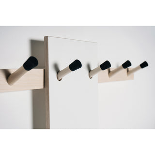 Rechenbeispiel Garderobe - Garderobe - Nils Holger Moormann - 4 Haken - Ablage mit Schub