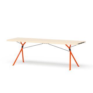 Kampenwand Tisch - Tisch - Nils Holger Moormann - Leuchtorange - Schwarz