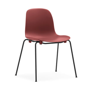 Normann Copenhagen Stapelstuhl | Form Steel - Stuhl - Normann Copenhagen - Rot -