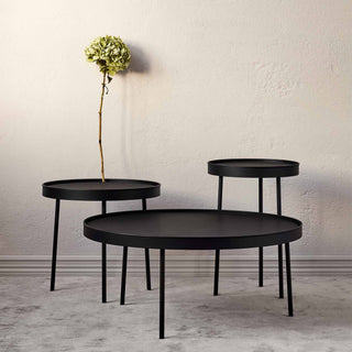 Northern Beistelltisch | Stilk coffee table - Beistelltisch - Northern - Ø34 x H50cm - Laminat Schwarz