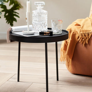 Northern Beistelltisch | Stilk coffee table - Beistelltisch - Northern - Ø34 x H50cm - Laminat Schwarz