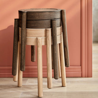 Northern Hocker | Pal - Bank - Northern - Geflecht - Eiche schwarz