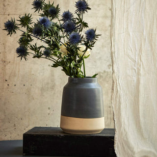 Onomao Keramik Vase Ausstellungsstück - Abverkauf - Abverkauf - Vase - HELLGRAU DIPPED -