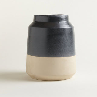 Onomao Keramik Vase Ausstellungsstück - Abverkauf - Abverkauf - Vase - HELLGRAU DIPPED -