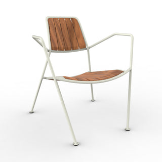 Osmo Teak Outdoor Sessel - Outdoor Loungestuhl - Prostoria - Grey White -