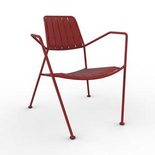 Osmo Metall Outdoor Sessel - Outdoor Loungestuhl - Prostoria - Red -