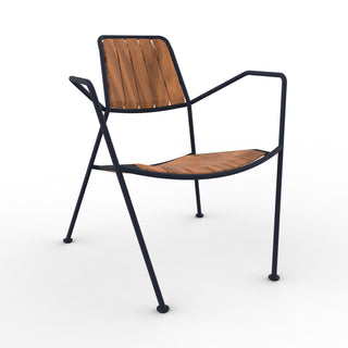 Osmo Teak Outdoor Sessel - Outdoor Loungestuhl - Prostoria - Sapphire Blue -