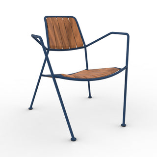 Osmo Teak Outdoor Sessel - Outdoor Loungestuhl - Prostoria - Blue -