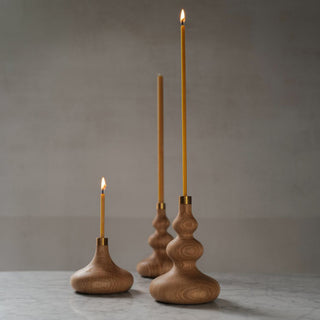 OVO Kerzenhalter | Round - Kerzenständer - Ovo - 1x Kerzenhalter + 2x Kerzenset (2Kerzen/Set) -