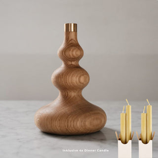 OVO Kerzenhalter | Hold ME - Kerzenständer - Ovo - 1x Kerzenhalter + 2x Kerzenset (2Kerzen/Set) -