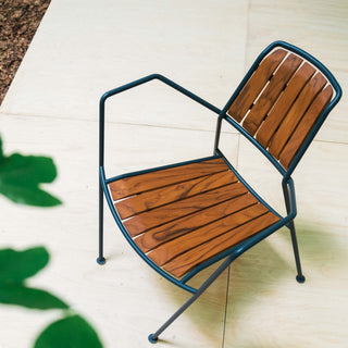 Osmo Teak Outdoor Sessel - Outdoor Loungestuhl - Prostoria - Grey White -